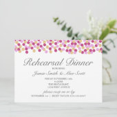 Paarse en goudpokken repetitie kaart (Staand voorkant)