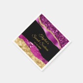 Paarse en goudscheuren zoete zestien servet (Hoek)