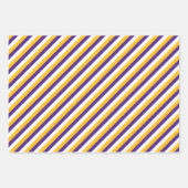 Paarse en goudstaven inpakpapier vel (Voorkant 3)