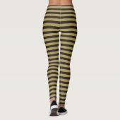 Paarse en goudstaven leggings (Achterkant)