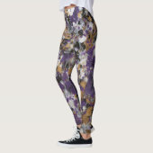 Paarse en goudsterrenstelsels leggings (Links)