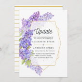 Paarse en goudtandwielweddenschappen kaart (Voorkant / Achterkant)