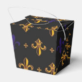 Paarse en goudvaten De Lis Bedankdoosjes (Achterkant)