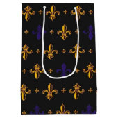 Paarse en goudvaten De Lis Medium Cadeauzakje (Achterkant)