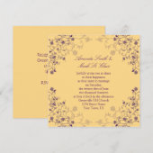 Paarse en goudzirls Weddenschappen Kaart (Voorkant / Achterkant)