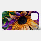 Paarse en goudzonnebloem Case-Mate iPhone case (Achterkant (horizontaal))