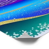 Paarse en goudzonsondergang door het Poster van de (Hoek)