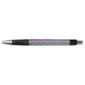 Paarse en grijze Chevron Pen (Voorkant)