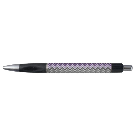 Paarse en grijze Chevron Pen (Voorkant)