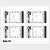Paarse en grijze Damask Wedding Wine Bottle Labels (Vel)