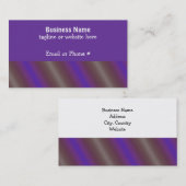 Paarse en grijze streep visitekaartje (Voorkant / Achterkant)
