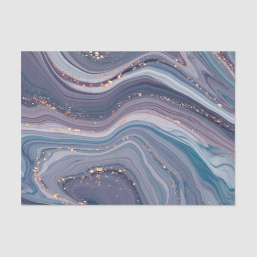 Paarse en grijze vloeibare marmer tissuepapier (Voorkant)