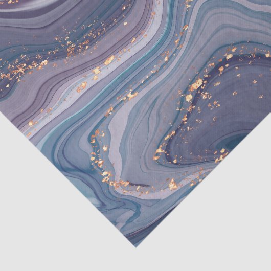 Paarse en grijze vloeibare marmer tissuepapier (Detail)