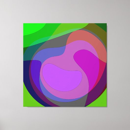 Paarse en groene 403 canvas afdruk (Voorkant)