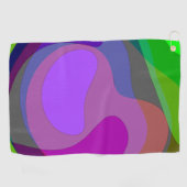 Paarse en groene 403 golfhanddoek (Horizontaal)