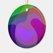 Paarse en groene 403 keramisch ornament (Links)