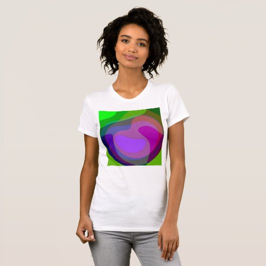 Paarse en groene 403 t-shirt (Voorkant volledig)