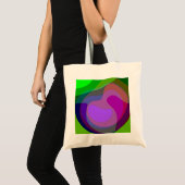 Paarse en groene 403 tote bag (Voorkant (product))