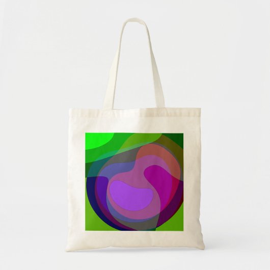 Paarse en groene 403 tote bag (Voorkant)