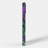 Paarse en groene abstracte verf Case-Mate iPhone case (Achterkant / Rechts)