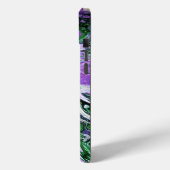 Paarse en groene abstracte verf Case-Mate iPhone case (Achterkant / Links)