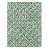 Paarse en groene abstracte vierkante tafelkleed (Voorkant)