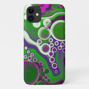 Paarse en groene blauwe kunst Case-Mate iPhone case