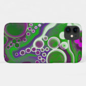 Paarse en groene blauwe kunst Case-Mate iPhone case (Achterkant (horizontaal))