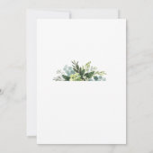 Paarse en groene bloemige elegante vrijgezellenfee kaart (Achterkant)