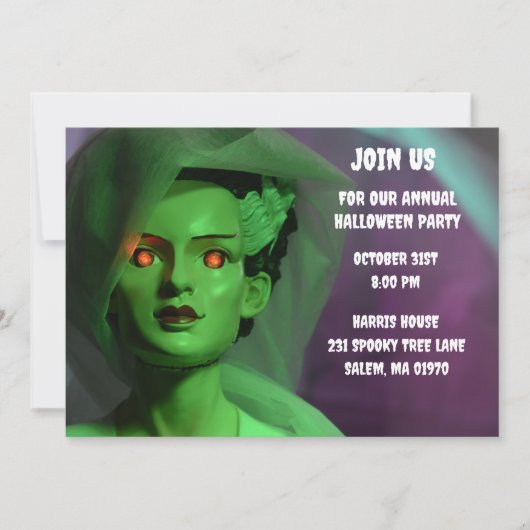 Paarse en groene bruid van Frankenstein Kaart (Voorkant)