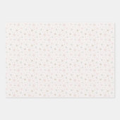 Paarse en Groene Candy Canes Sneeuwvlokken Kerstmi Inpakpapier Vel (Voorkant 2)