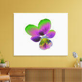 Paarse en groene doek canvas afdruk (Insitu (Woonkamer))