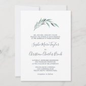 Paarse en groene Eucalyptus Kaart (Voorkant)