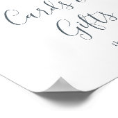 Paarse en groene Eucalyptus Kaarten en Cadeaus Bor Poster (Hoek)