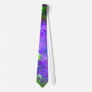 paarse en groene Galaxy Nebula ruimte afbeelding. Stropdas