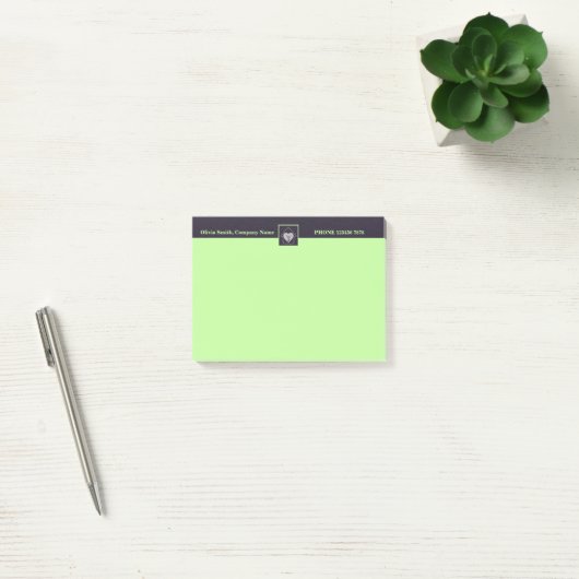 Paarse en groene geoutilleerde zorg, speciale ruil post-it® notes (Kantoor)