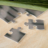 Paarse en groene gevlekte orchidee legpuzzel (Zijkant)