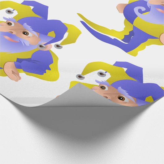 Paarse en groene jester cadeaupapier