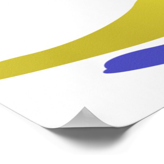 Paarse en groene jester poster (Hoek)