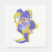 Paarse en groene jester servet (Voorkant)