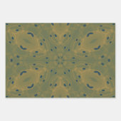 Paarse en groene kleurenpalet inpakpapier vel (Voorkant)