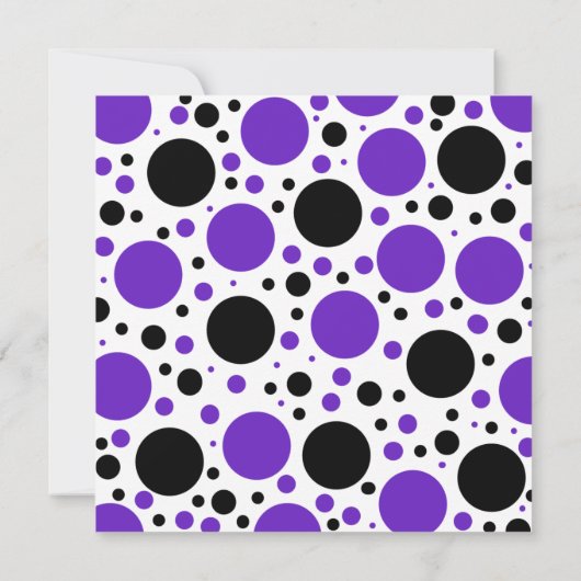 Paarse en groene koekjes Birthday Party Kaart (Achterkant)