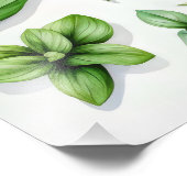 Paarse en groene kruiden foto afdruk (Hoek)