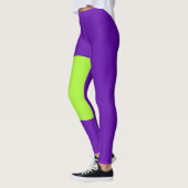 Paarse en groene legging (Links)