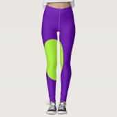 Paarse en groene legging (Voorkant)