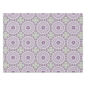 Paarse en groene mandala patroon ontwerp tafelkleed (Voorkant (Horizontaal))