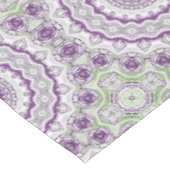 Paarse en groene mandala patroon ontwerp tafelkleed (Gekanteld)