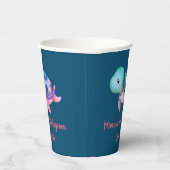 Paarse en groene manie met de Zee Papieren Bekers (Rechts)