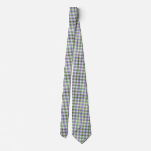 Paarse en groene Mannen Necktie Stropdas (Achterkant)