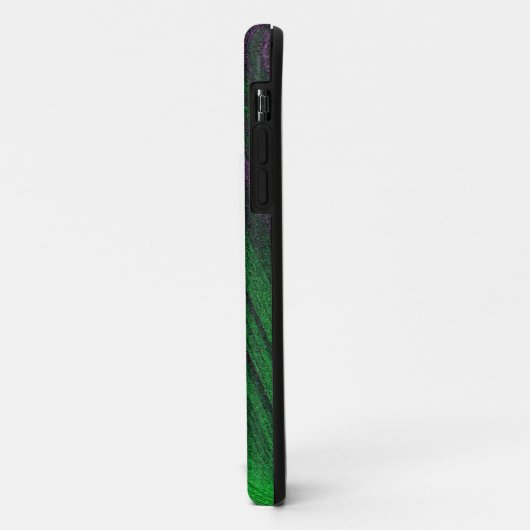 Paarse en Groene Metallic Frost Telefoon Case (Achterkant/links)